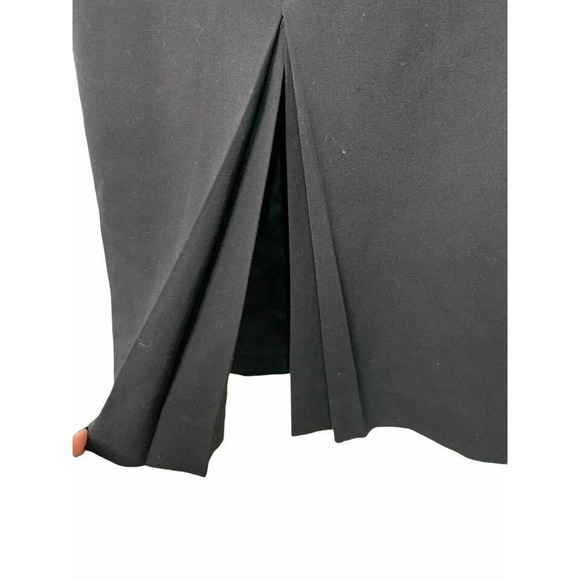 Austin Reed‎ Vintage Wool Skirt Midi Black Size 6 - Picture 5 of 7